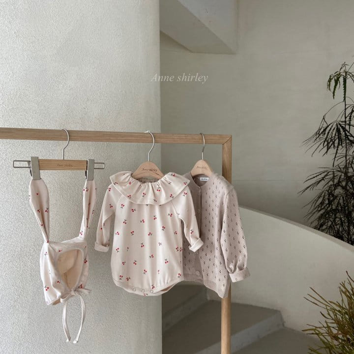 ANNE SHIRLEY - Korean Children Fashion - #Kfashion4kids - Cherry Rabbit Bodysuit with Bonnet - 9