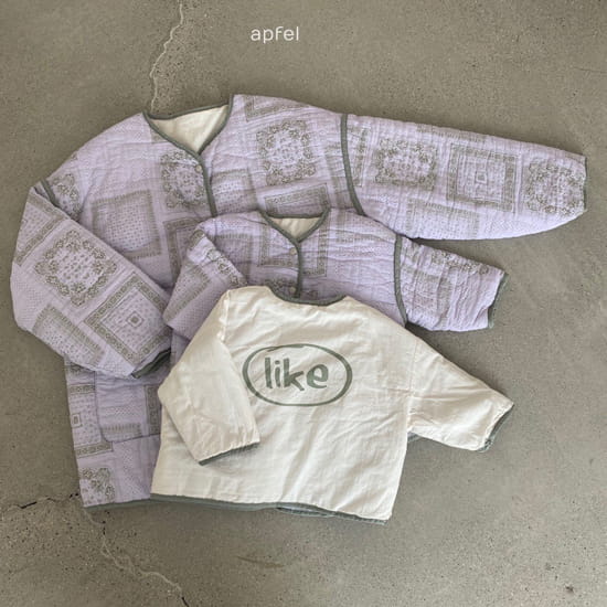 APFEL - Korean Children Fashion - #Kfashion4kids - Mom Paisley Like Double-side Jumper - 2