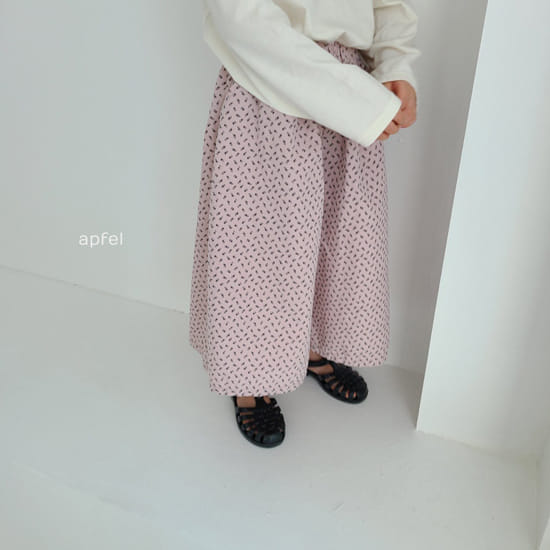 APFEL - Korean Children Fashion - #Kfashion4kids - Flower Wide Pants - 4