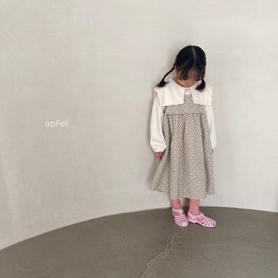 APFEL - Korean Children Fashion - #Kfashion4kids - Square Flower One-piece - 2