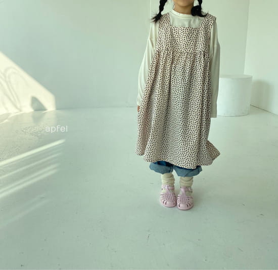 APFEL - Korean Children Fashion - #Kfashion4kids - Square Flower One-piece - 6