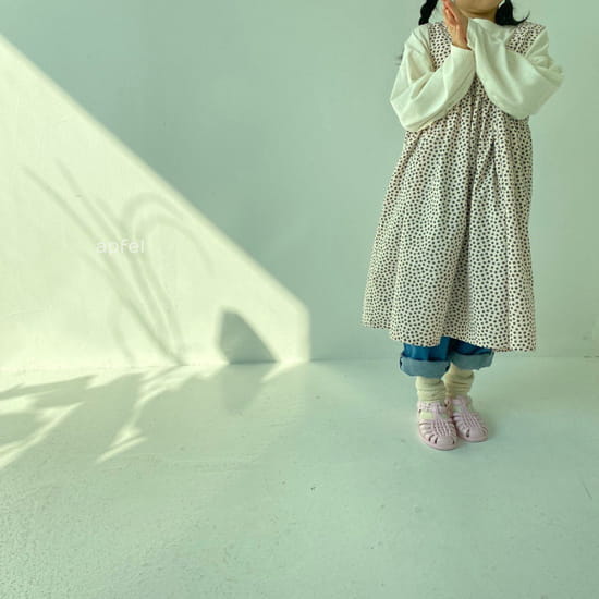 APFEL - Korean Children Fashion - #Kfashion4kids - Square Flower One-piece - 7