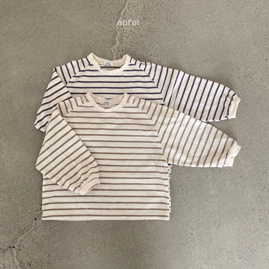 APFEL - Korean Children Fashion - #Kfashion4kids - Can Stripes Sweatshirt