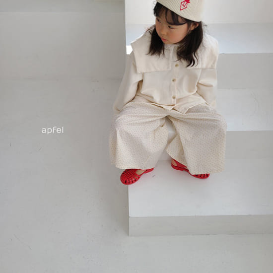 APFEL - Korean Children Fashion - #Kfashion4kids - Wide Collar Button Blouse - 3