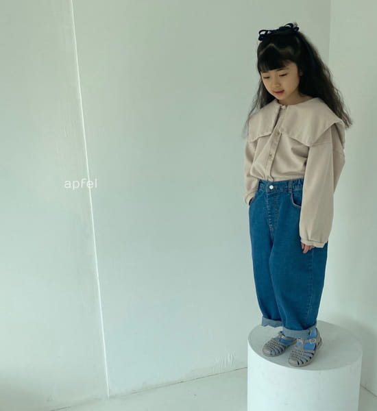 APFEL - Korean Children Fashion - #Kfashion4kids - Wide Collar Button Blouse - 6