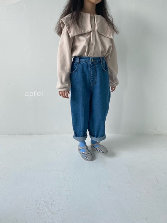 APFEL - Korean Children Fashion - #Kfashion4kids - Wide Collar Button Blouse - 7