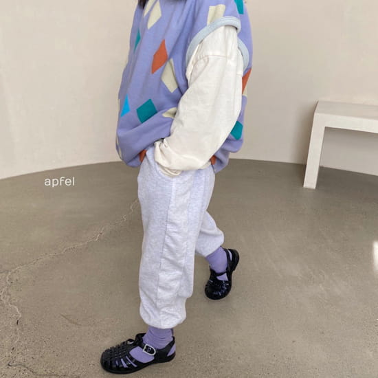 APFEL - Korean Children Fashion - #Kfashion4kids - Waffle Jogger Pants - 4