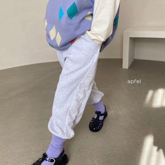 APFEL - Korean Children Fashion - #Kfashion4kids - Waffle Jogger Pants - 6