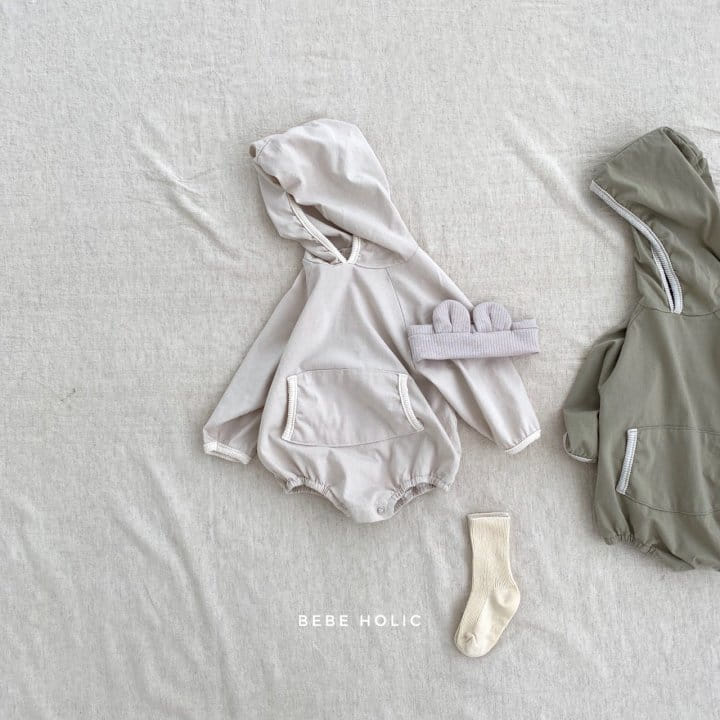 BEBE HOLIC - Korean Children Fashion - #Kfashion4kids - Kangaloo Hoody Bodysuit - 2