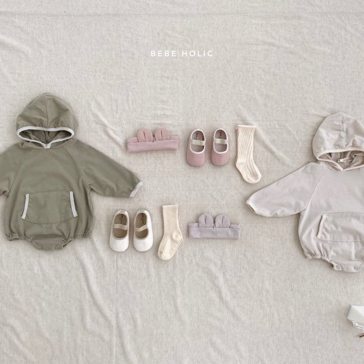 BEBE HOLIC - Korean Children Fashion - #Kfashion4kids - Kangaloo Hoody Bodysuit - 3