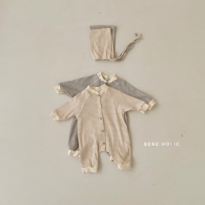 BEBE HOLIC - Korean Children Fashion - #Kfashion4kids - Coline Bodysuit with Bonnet - 5
