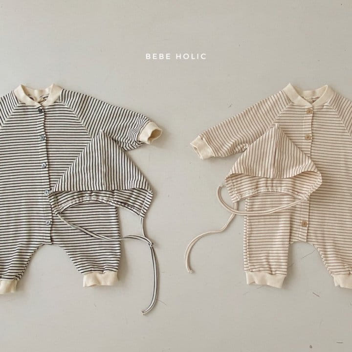 BEBE HOLIC - Korean Children Fashion - #Kfashion4kids - Coline Bodysuit with Bonnet - 6