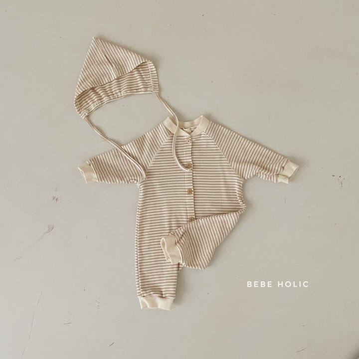 BEBE HOLIC - Korean Children Fashion - #Kfashion4kids - Coline Bodysuit with Bonnet - 8