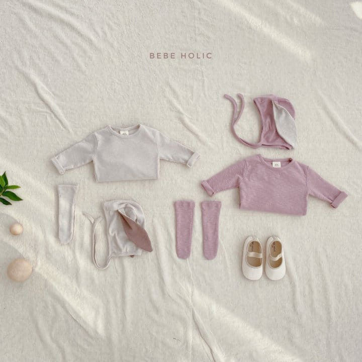 BEBE HOLIC - Korean Children Fashion - #Kfashion4kids - Rabbit Bodysuit with Bonnet & Socks - 4