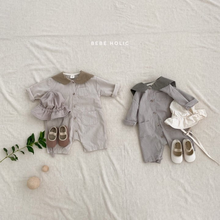 BEBE HOLIC - Korean Children Fashion - #Kfashion4kids - Flat Collar Bodysuit