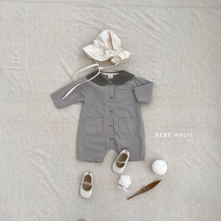 BEBE HOLIC - Korean Children Fashion - #Kfashion4kids - Flat Collar Bodysuit - 5