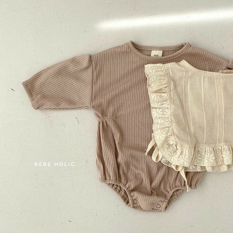 BEBE HOLIC - Korean Children Fashion - #Kfashion4kids - Shine Bodysuit with Bib - 2