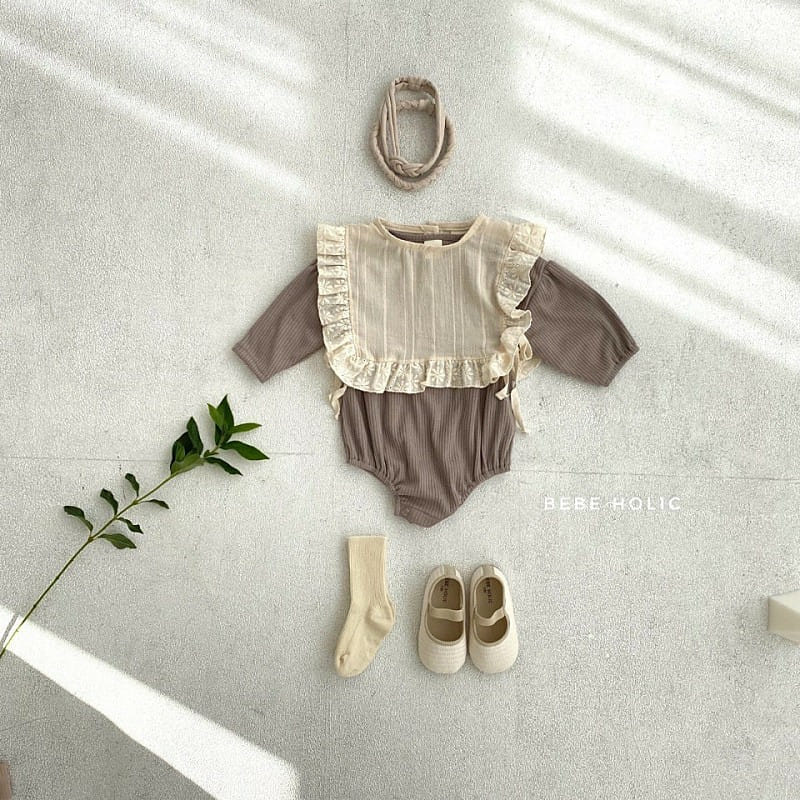 BEBE HOLIC - Korean Children Fashion - #Kfashion4kids - Shine Bodysuit with Bib - 5