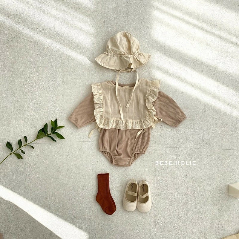 BEBE HOLIC - Korean Children Fashion - #Kfashion4kids - Shine Bodysuit with Bib - 6