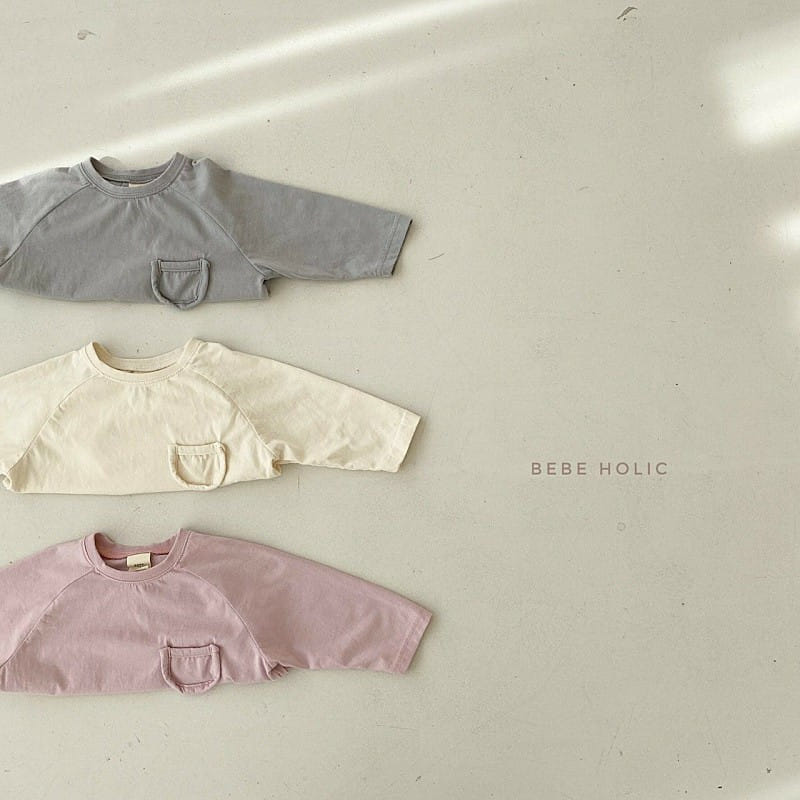 BEBE HOLIC - Korean Children Fashion - #Kfashion4kids - Raglan Pocket Tee - 2