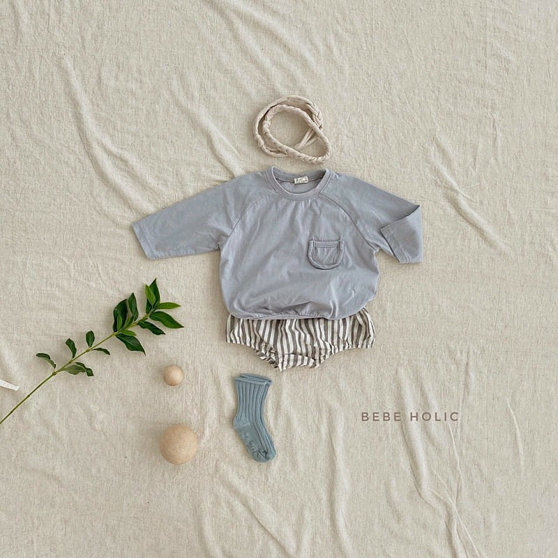 BEBE HOLIC - Korean Children Fashion - #Kfashion4kids - Raglan Pocket Tee - 8