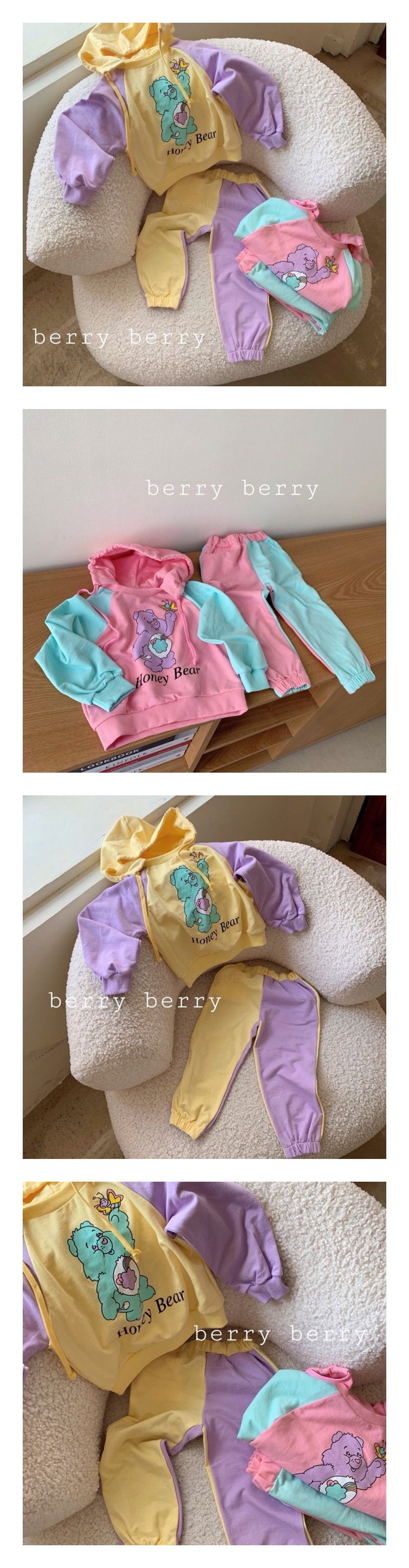 BERRY BERRY - Korean Children Fashion - #Kfashion4kids - Honey Jam Top Bottom Set