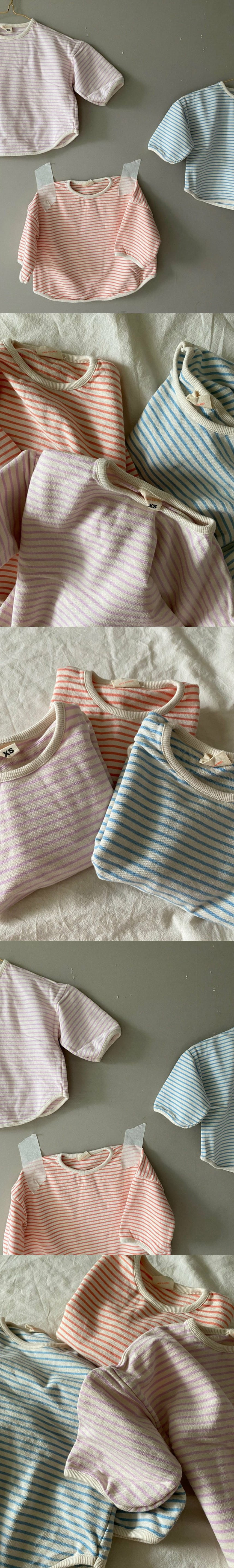BON BON BUTIK - Korean Children Fashion - #Kfashion4kids - Shell Stripe Tee - 2