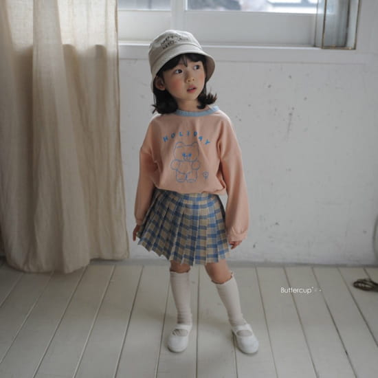 BUTTERCUP - Korean Children Fashion - #Kfashion4kids - Check Pleats Skirt
