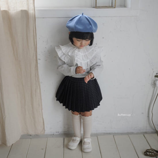 BUTTERCUP - Korean Children Fashion - #Kfashion4kids - Check Pleats Skirt - 6