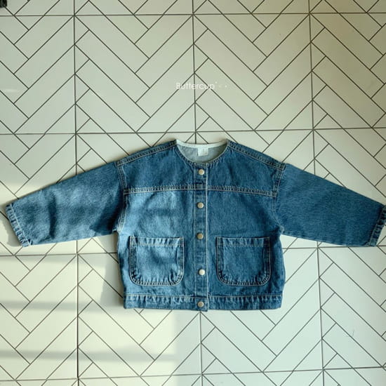BUTTERCUP - Korean Children Fashion - #Kfashion4kids - Round Denim Jacket