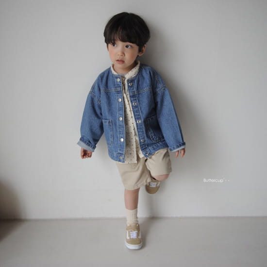 BUTTERCUP - Korean Children Fashion - #Kfashion4kids - Round Denim Jacket - 6