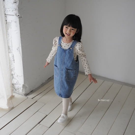 BUTTERCUP - Korean Children Fashion - #Kfashion4kids - Jump Denim One-piece - 7