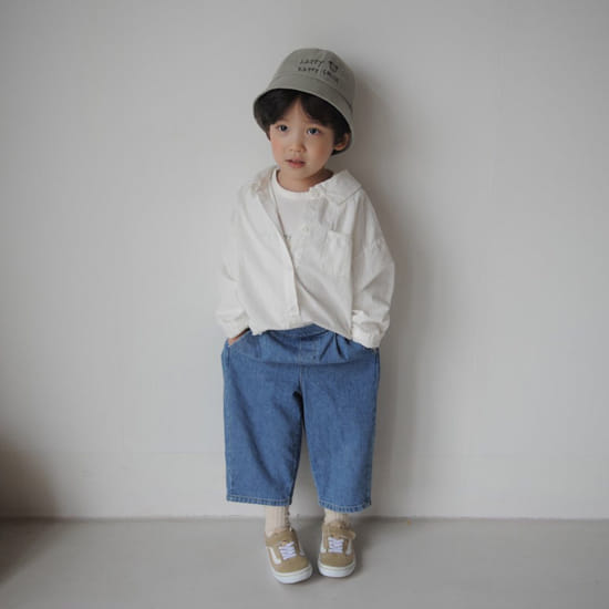 BUTTERCUP - Korean Children Fashion - #Kfashion4kids - Behind Banding Denim Pants