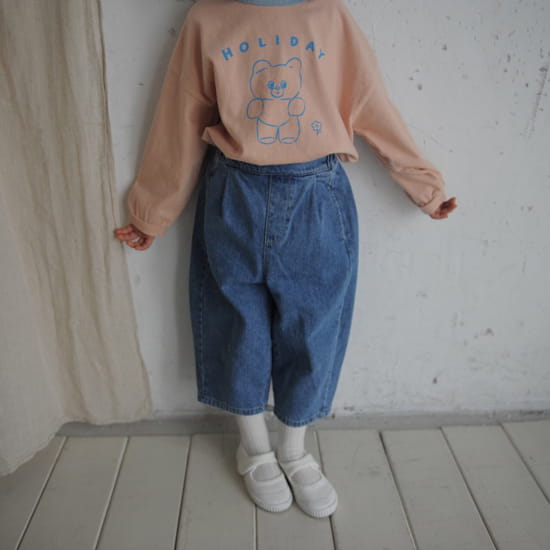 BUTTERCUP - Korean Children Fashion - #Kfashion4kids - Behind Banding Denim Pants - 5