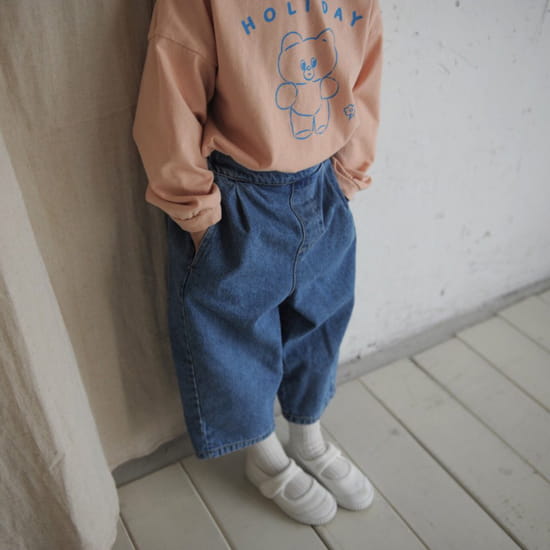 BUTTERCUP - Korean Children Fashion - #Kfashion4kids - Behind Banding Denim Pants - 7