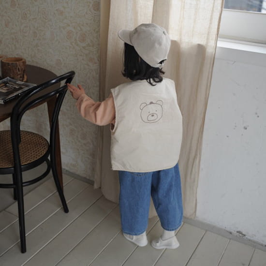 BUTTERCUP - Korean Children Fashion - #Kfashion4kids - Behind Banding Denim Pants - 8