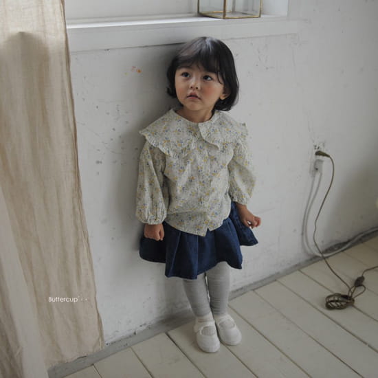 BUTTERCUP - Korean Children Fashion - #Kfashion4kids - Pleats Denim Skirt Leggings - 3