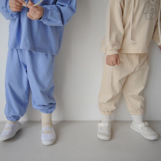 BUTTERCUP - Korean Children Fashion - #Kfashion4kids - Heart Bear Single Top Bottom Set - 6
