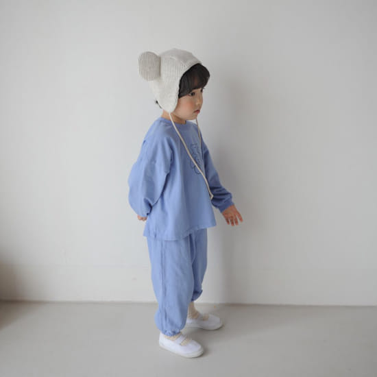 BUTTERCUP - Korean Children Fashion - #Kfashion4kids - Heart Bear Single Top Bottom Set - 7