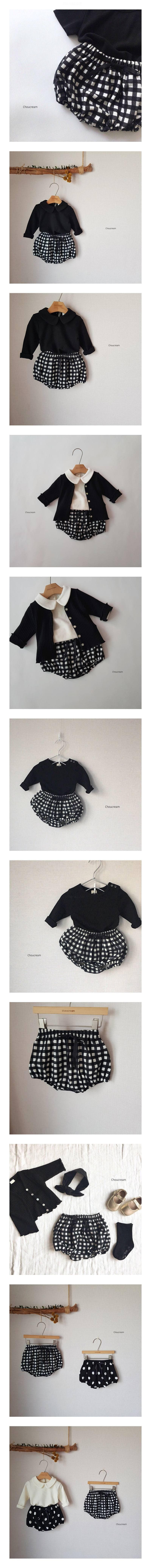 CHOUCREAM - Korean Children Fashion - #Kfashion4kids - Check Bloomer