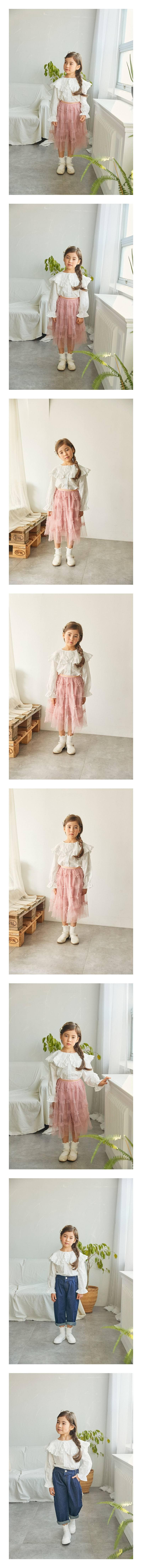 COCO RIBBON - Korean Children Fashion - #Kfashion4kids - Big Collar Blouse