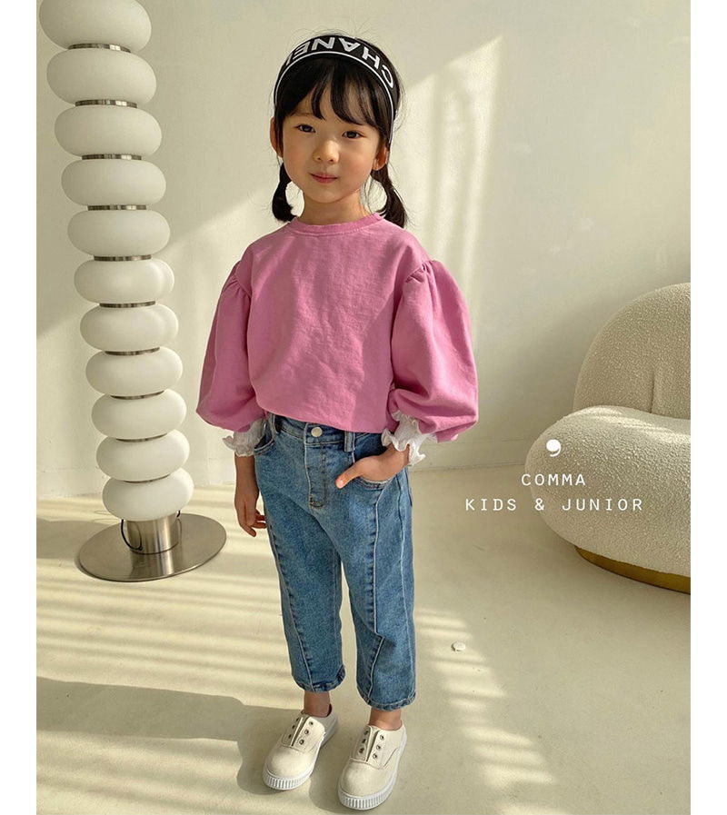 COMMA - Korean Children Fashion - #Kfashion4kids - Slit Denim Pants