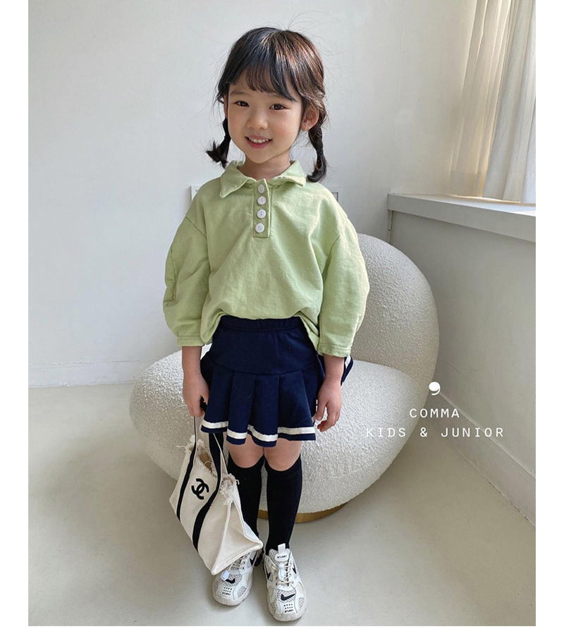 COMMA - Korean Children Fashion - #Kfashion4kids - Volume Collar Tee