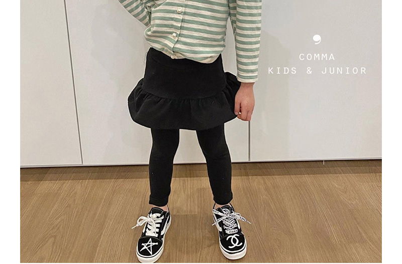 COMMA - Korean Children Fashion - #Kfashion4kids - Frill Skirt Leggings