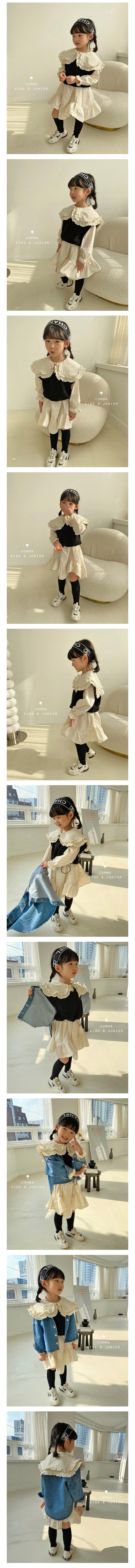 COMMA - Korean Children Fashion - #Kfashion4kids - Double Collar One-piece - 3