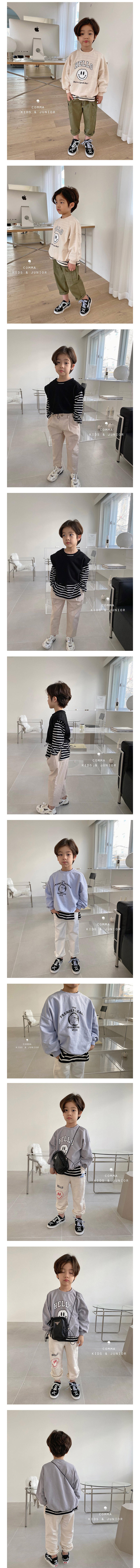 COMMA - Korean Children Fashion - #Kfashion4kids - Stripe Slit Tee - 3