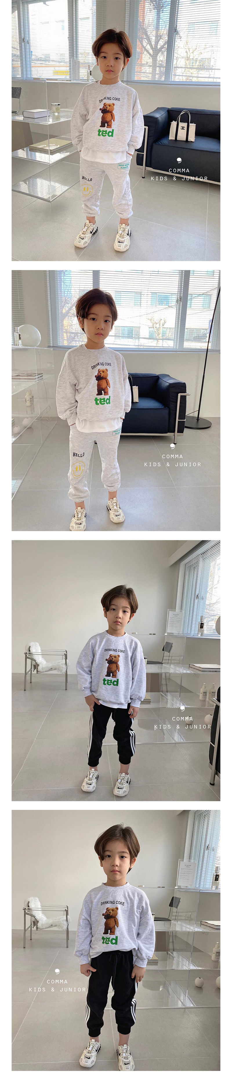 COMMA - Korean Children Fashion - #Kfashion4kids - Ted Sweatshirt - 2