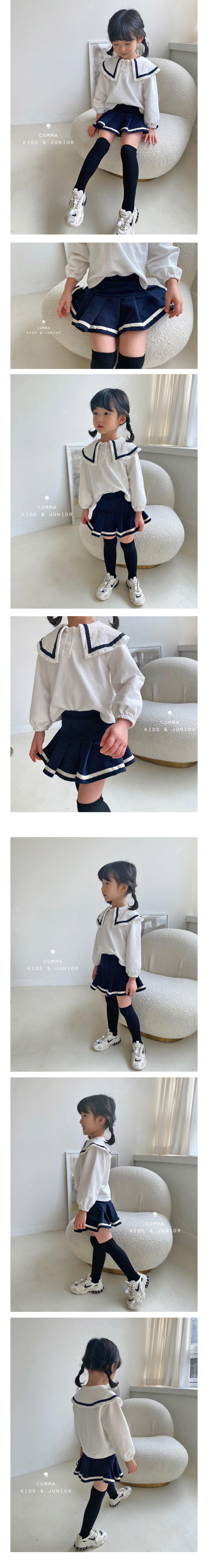 COMMA - Korean Children Fashion - #Kfashion4kids - Sailor Top Bottom Set - 2