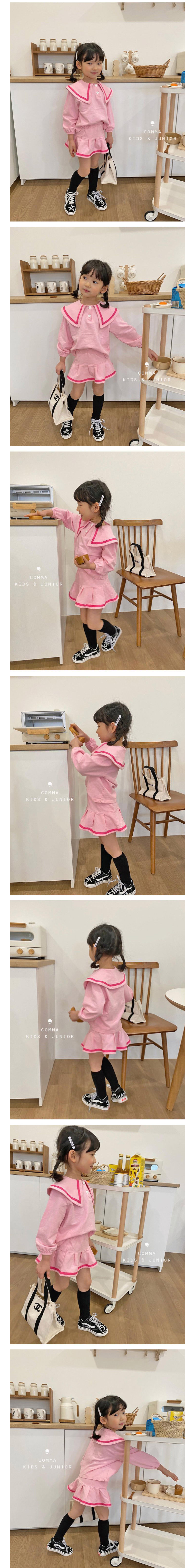 COMMA - Korean Children Fashion - #Kfashion4kids - Sailor Top Bottom Set - 5
