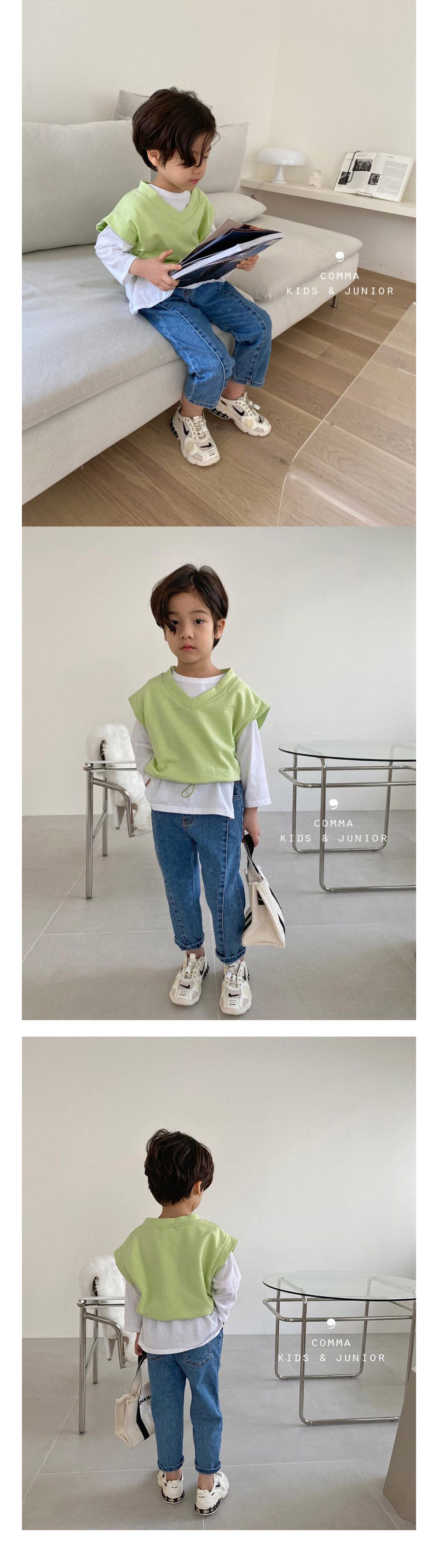 COMMA - Korean Children Fashion - #Kfashion4kids - String Vest - 2